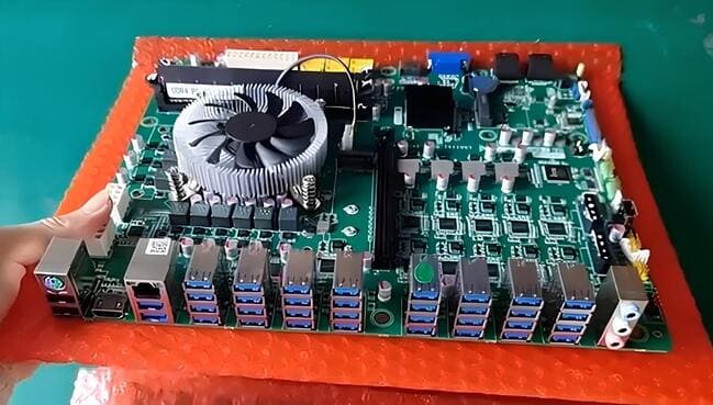 مادربرد با 36 پورت USB