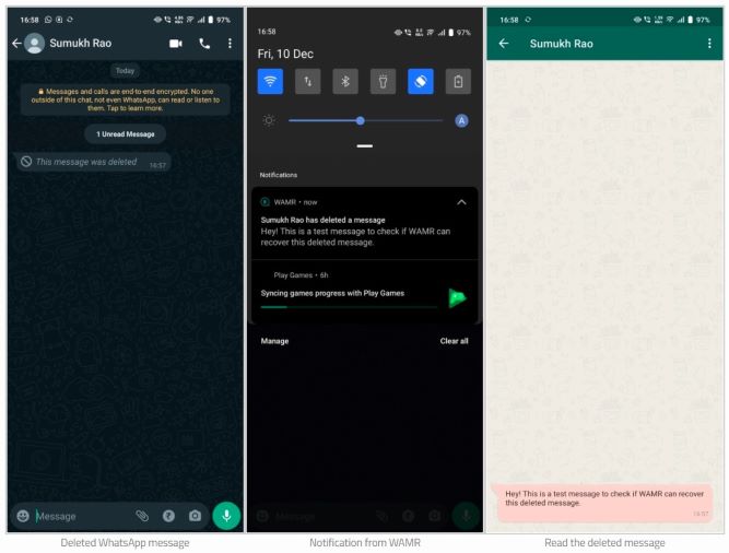 چگونه پیام های پاک شده واتساپ را برگردانیم