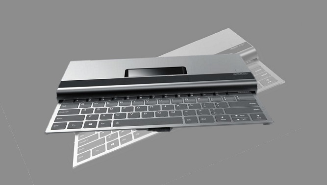 طرح مفهومی لپ تاپ لنوو موزی بدون نمایشگر و با پروژکتور داخلی