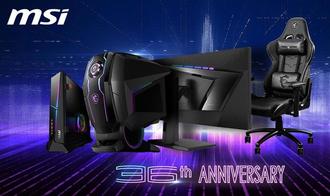 معرفی محصولات به مناسبت 36 سالگی برند MSI