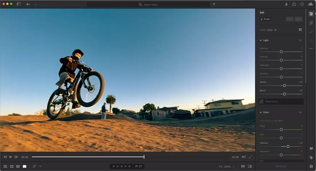 ادیت و ویرایش ویدئو Lightroom 