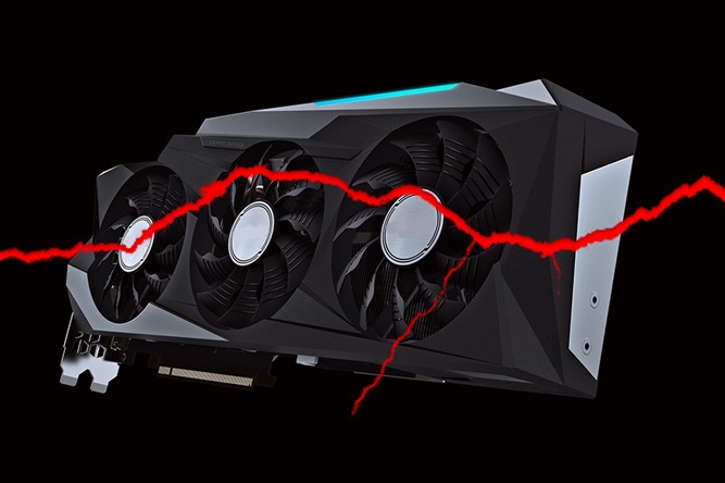 خرابی و ترک برداشتن کارت های گرافیک گیگابایت