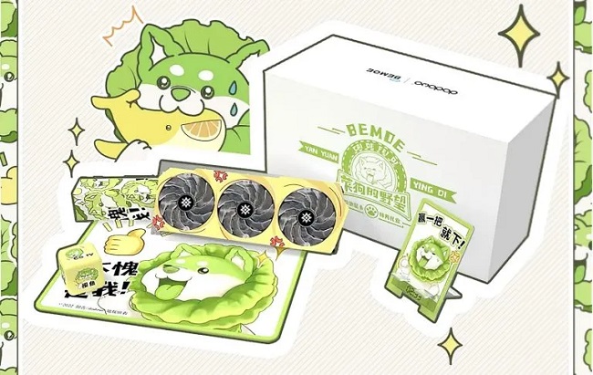 کارت گرافیک بامزه Galax RTX 3060 Cabbage Dog