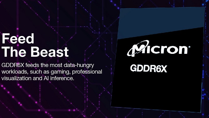 تراشه حافظه 24 گیگاهرتزی GDDR6X مایکرون