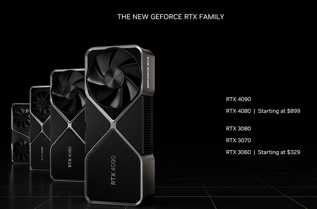 قیمت سری کارت گرافیک GeForce RTX 40