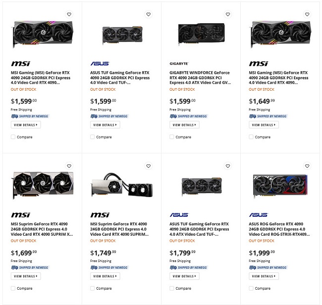 قیمت گذاری RTX 4090