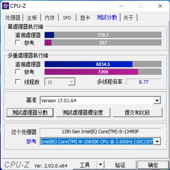 بنچمارک Core i5-13490F