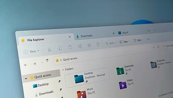 تب ها در برنامه فایل اکسپلورر ویندوز 11