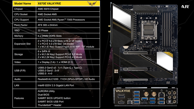 مادربرد X670E VALKYRIE