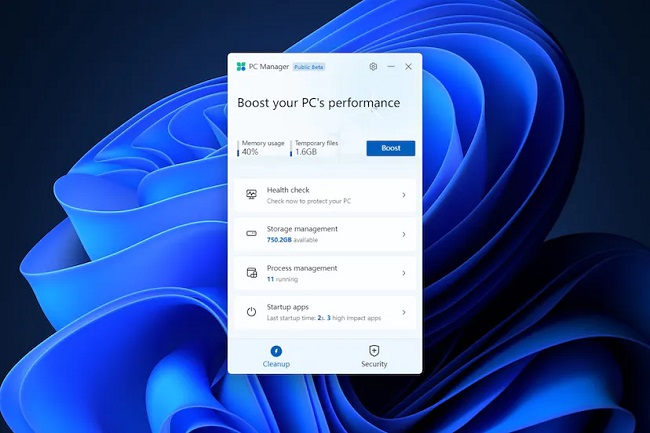 بهبود عملکرد و سرعت ویندوز 10 و ویندوز 11 با برنامه PC Manager