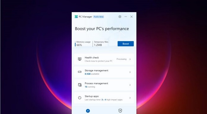 معرفی قابلیت های برنامه PC Manager برای ویندوز 10 و ویندوز 11