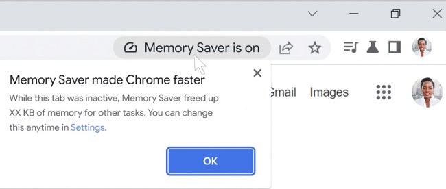مد Memory Saver در مرورگر کروم