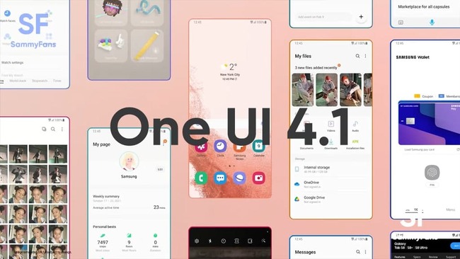 رابط کاربری one ui 4.1