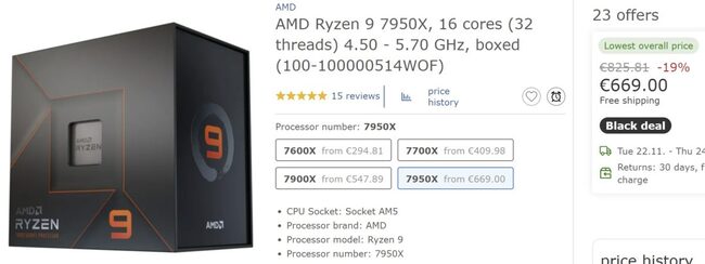 پردازنده amd ryzen 7000