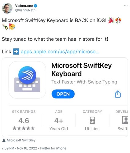 اپلیکیشن کیبورد مایکروسافت