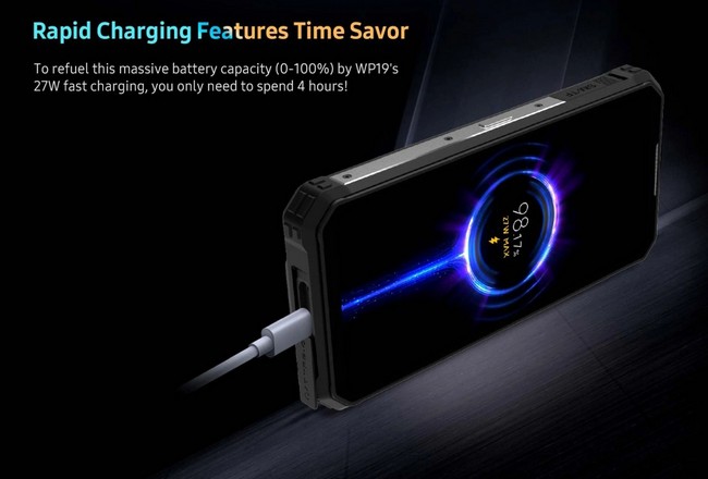 شارژ شدن گوشی Oukitel WP19