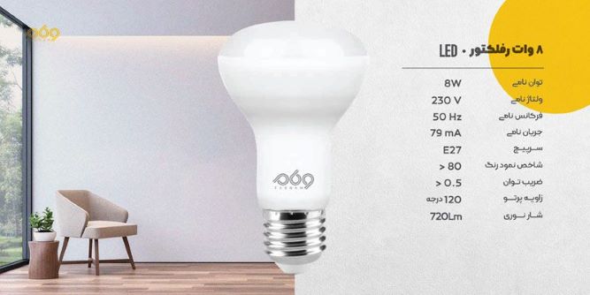 لامپ ال ای دی روشنایی فرنام