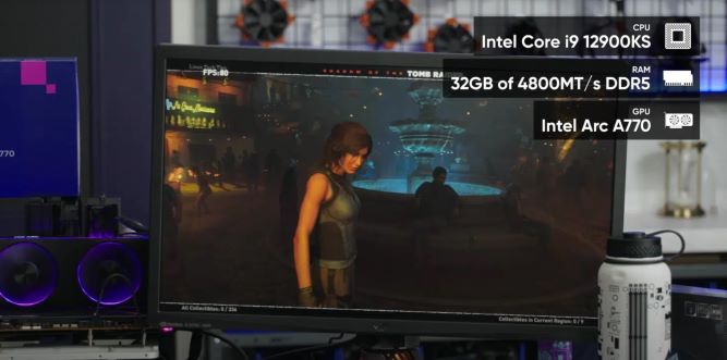 بنچمارک کارت گرافیک Arc A770 اینتل