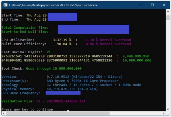 پردازنده 16 هستهای AMD Ryzen 9 7950X