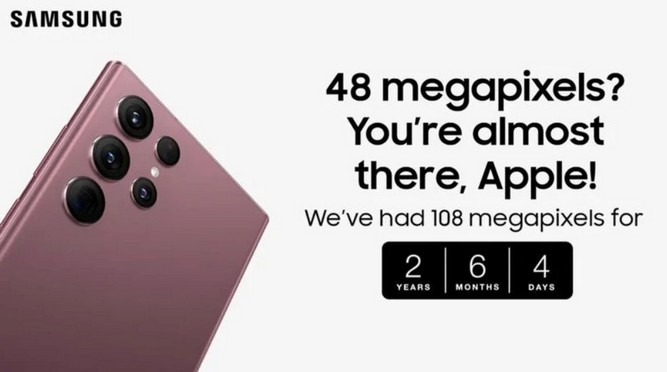 تمسخر نوآوری های آیفون 14 توسط سامسونگ