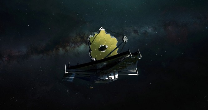 ادغام سریع کهکشان‌ها در اطراف یک سیاهچاله توسط تلسکوپ فضایی جیمز وب