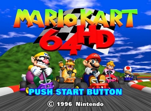 بازی Nintendo 64 Mario Kart با وضوح HD