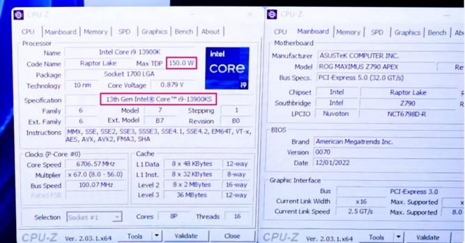 توان TDP پردازنده Core i9-13900KS