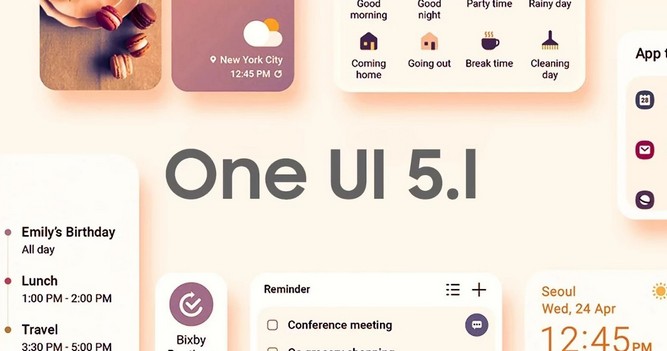 زمان انتشار  رابط کاربری One UI 5.1