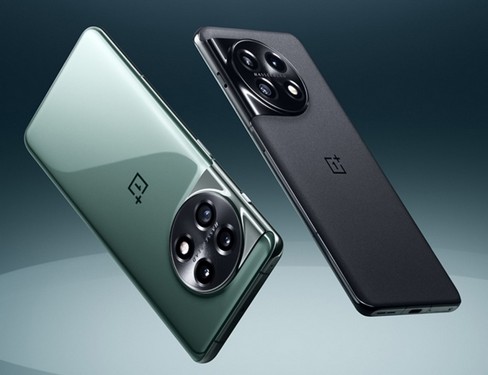 رنگ مشکی و سبز گوشی OnePlus 11