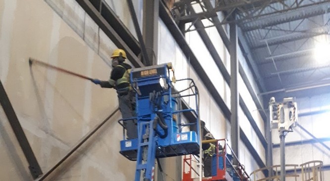 عملیات پاکسازی و سوییپر صنعتی