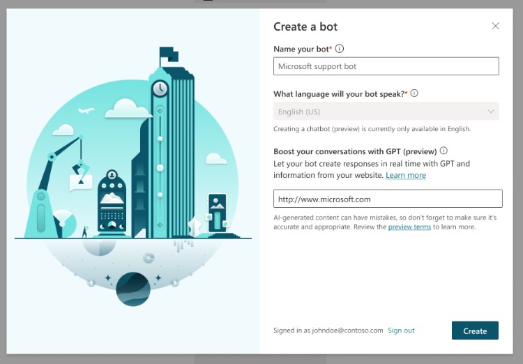 ابزار Power Virtual Agent 