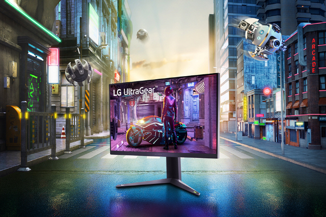نمایی زیبا از مانیتور lg ultragear