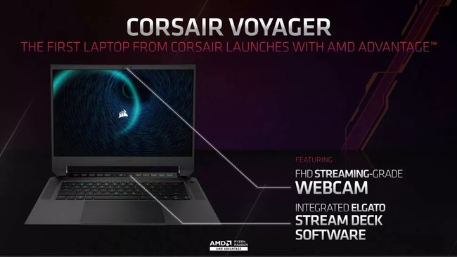 پوستر لپ تاپ گیمینگ corsair voyager