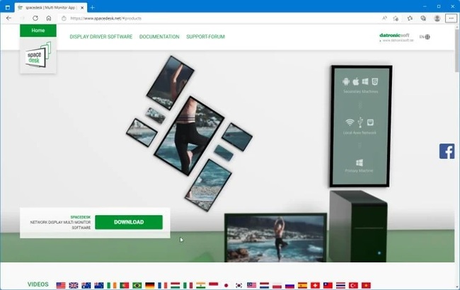 برنامه spacedesk برای تبدیل گوشی به مانیتور