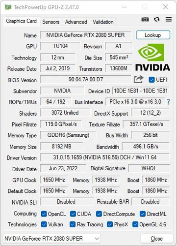 نرم افزار gpu-z