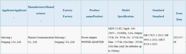 شارژ 200 واتی شیائومی