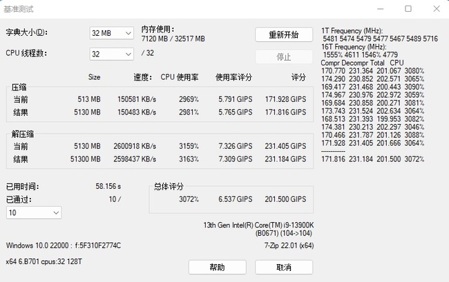 تست پردازنده i9-13900k