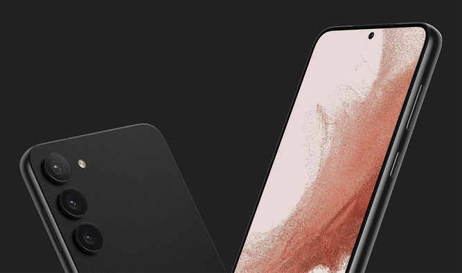 رندر احتمالی گوشی GALAXY S23 با  سه دوربین و نمایشگر