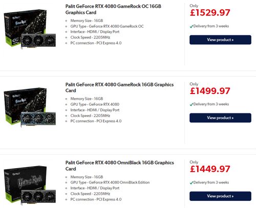 قیمت کارت گرافیک rtx 4080