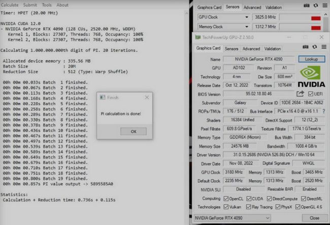اورکلاک کارت گرافیک RTX 4090 HOF