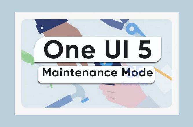 حالت maintenance رابط کاربری one ui 5