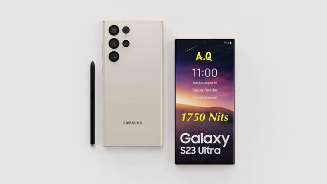 نمایشگر گوشی Galaxy S23 Ultra