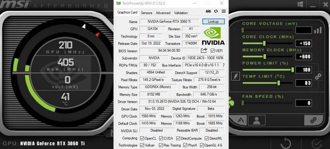 بنچمارک کارت گرافیک RTX 3060 Ti