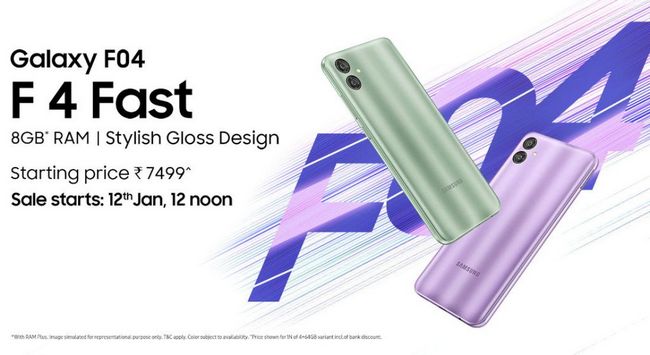 قیمت گوشی GALAXY F04