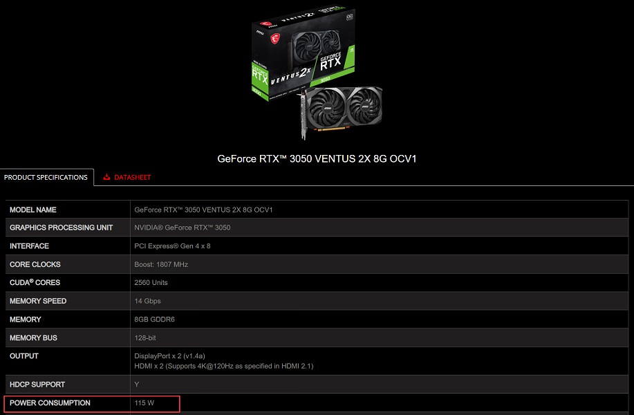 نسخه جدید کارت گرافیک RTX 3050 با پردازنده گرافیکی GA 107