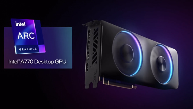 عملکرد فوق العاده کارت گرافیک Arc A770 اینتل