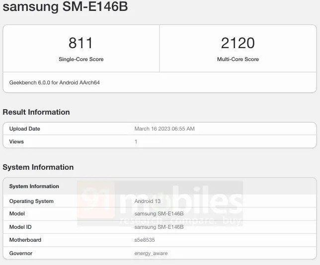 اولین حضور گوشی میان رده گلکسی اف ۱۴ در بنچمارک GeekBench