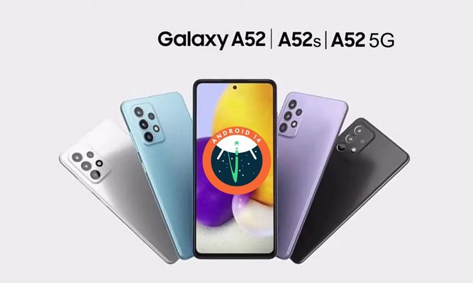 اندروید 14 برای گلکسی A52
