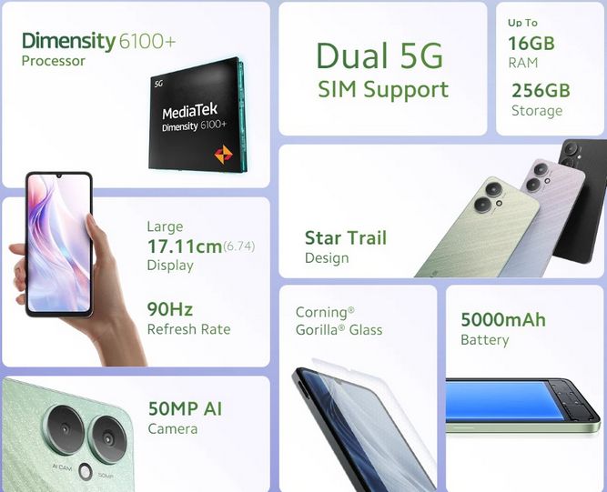 مشخصات Redmi 13C 5G