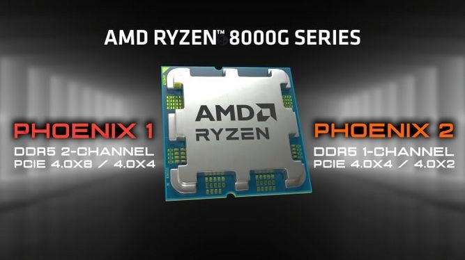 خطوط PCIe پردازنده های ryzern 8000g
